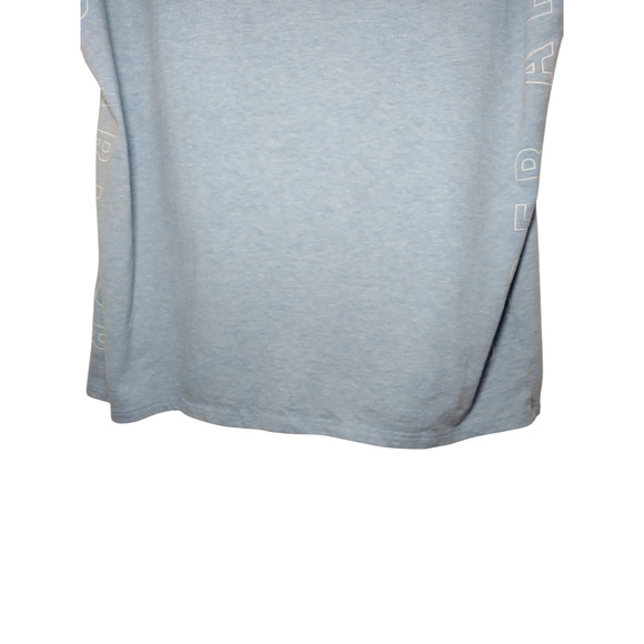 Under Armour Womens Pullover Roll Cap Sleeve Activewear Top Blue Size Medium - Picture 11 of 15
